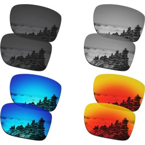 SmartVLT 4 Pairs Polarized Sunglasses Replacement Lenses for Oakley Holbrook Metal - 4 Colors