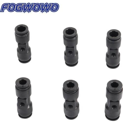 60Pcs/lot 6mm 8mm Slip Lock Tee Connector 3 way Push-in Quick Connector 3/16" Thread Misting Nozzles Site Cooling Accessories