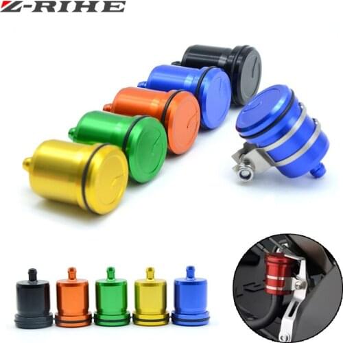 Universal Billet Rear Brake Clutch Tank Gray Motorcycle Fluid Reservoir Oil Cup For Honda Kawasaki Suzuki Triumph Yamaha bmw