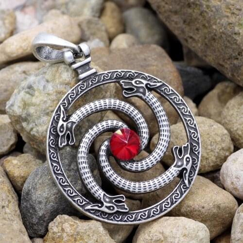 Youe shone Men viking wolf celtic animal necklace 2 style