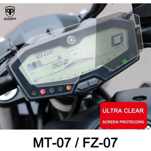 ROAOPP Motorcycle Cluster Scratch Protection Film Cluster Screen Protector for Yamaha MT07 MT 07 MT-07 FZ07 FZ 07 FZ-07