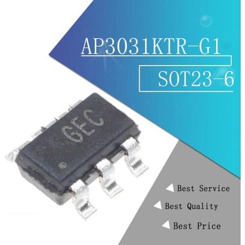 10PCS/LOT GEC AP3031KTR-G1 AP3031 LED SOT23-6 integrated circuit