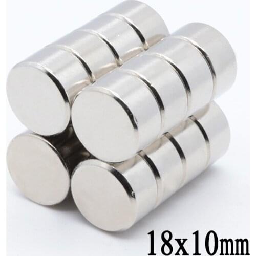 20pcs 18x10 mm NdFeB N35 Round Craft Neodymium Magnets Super Strong 18mm*10mm Powerful Rare Earth Magnet