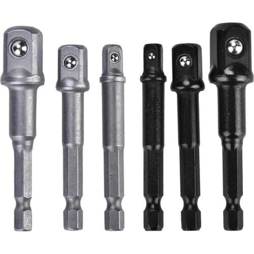 3PCS/set SDS Socket Driver Set Drill Bit Adaptor 3/8 1/4 1/2" Hex Shank Converter Impact Drill Hammer Adapter Tools