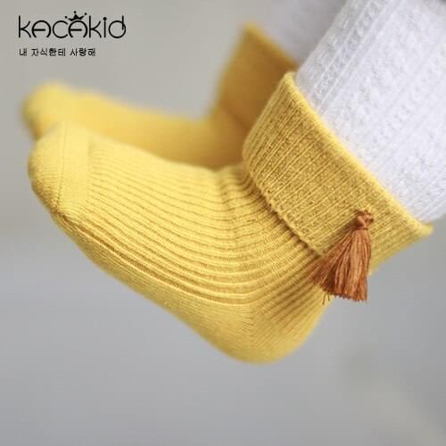 Kacakid 4 Pair/set Socks Kids Warm 4 Colors Children Kids Baby Girls Ruffle Socks Cotton Anti Slip For Girls Socks