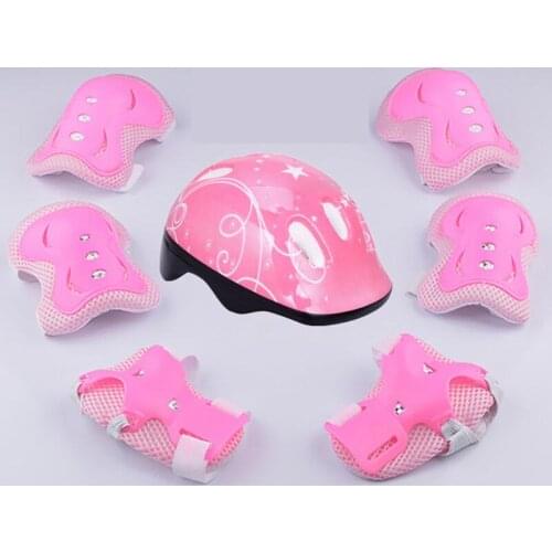 7 Pcs Skating Protective Gear Set Knee Wrist Guard Elbow pads Bicycle Skateboard Ice Skating Roller Knee Protector Guard For Kid