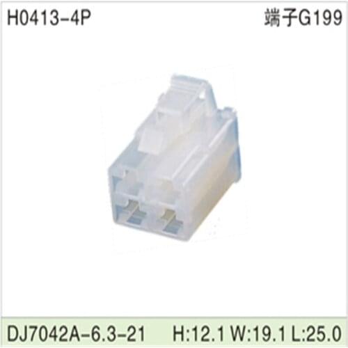 Free shipping 500pcsDJ7042A-6.3-21 4Pin 6.3mm AMP Car Electrical Wire Connectors for VW,BMW,Audi,Toyota,NISSAN AND other