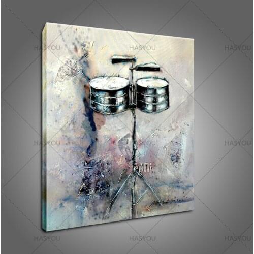 Large Hand painted Abstract Oil Painting on Canvas musical instruments oil painting for Living Room Wall Art Home Decoration