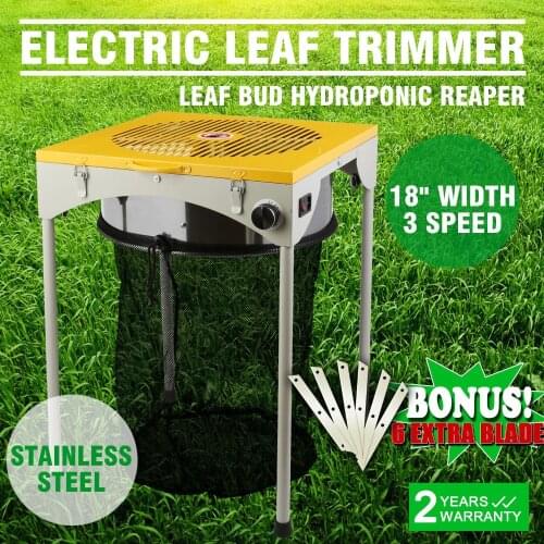 18 inch electric harvester 60W tumble trimmer harvester garden leaf trimmer with 6 cutting blades