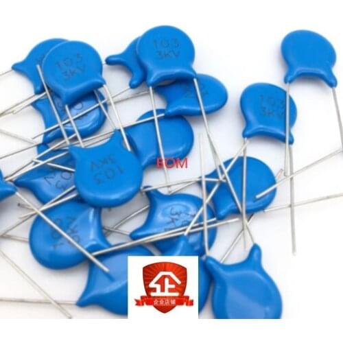 20pcs 10nF 103 3KV 0.01uF 3000V High Voltage Ceramic Disc Capacitor