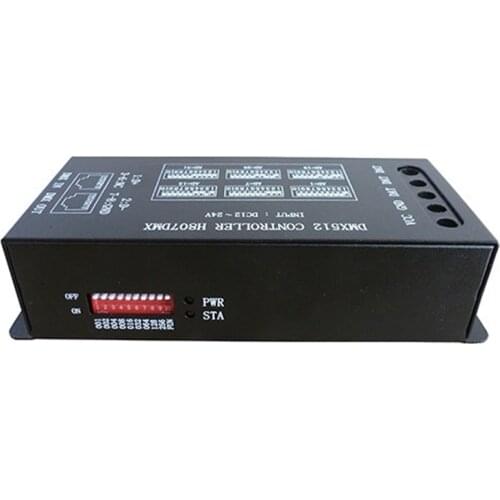 H807DMX DMX512 Controller RGB pixels Controller 13 channels DMX Controller For WS2811 WS2812 WS2813 SM16703 DMX Stage Light