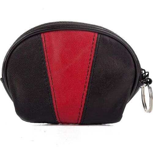 Genuine Leather Coin Purse Semicircle Sample Factory Direct Mixed Batch Customization