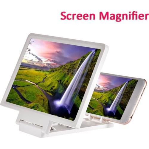 Mobile Phone Screen Magnifier Eyes Protection Display 3D Video Screen Amplifier Folding Enlarged Expander Stand