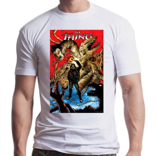 New The Thing T shirt space outpost 31 creature comic movie science fiction 1980s john carpenter the thing