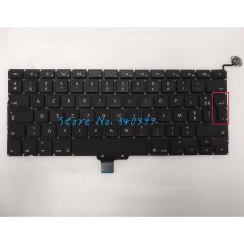 New FR Replacement Keyboard For MacBook Pro 13 A1278 2009 2010 2011 2012 MB990LL/A MB990 w/ No Backlight French clavier