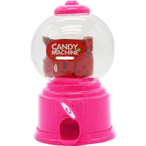 New Cute Sweet Mini Candy Machine Bubble Dispenser Coin Bank Kids Toys Children Gift