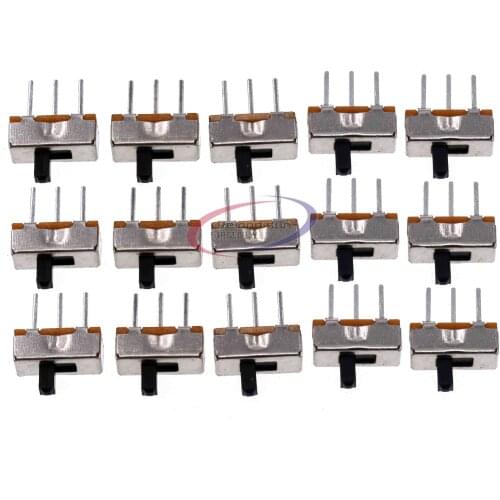 20PCS SS12D00G3 Slide Switch 2 Position SPDT 1P2T 3Pin PCB Panel Mini Vertical Toggle Switches For DIY Electronic Accessories
