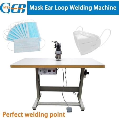 Semi-automatic spot welder machine Face mask ear loop spot welding machine with desk KN95 ear band welding