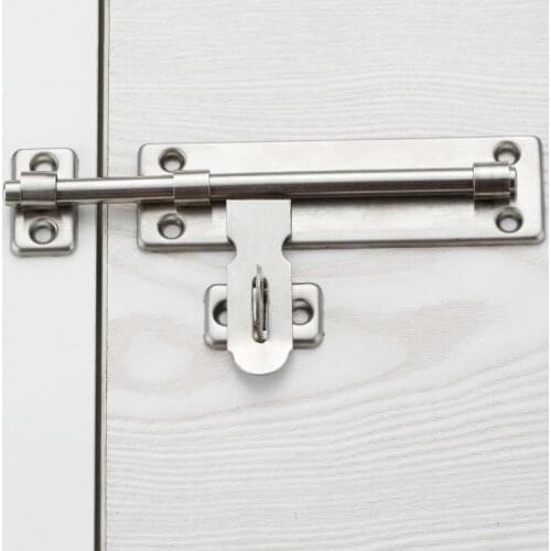 201 Stainless Steel Latch Door Anti-theft Can Be Padlocked 4/6/8 Inch Home Decoration