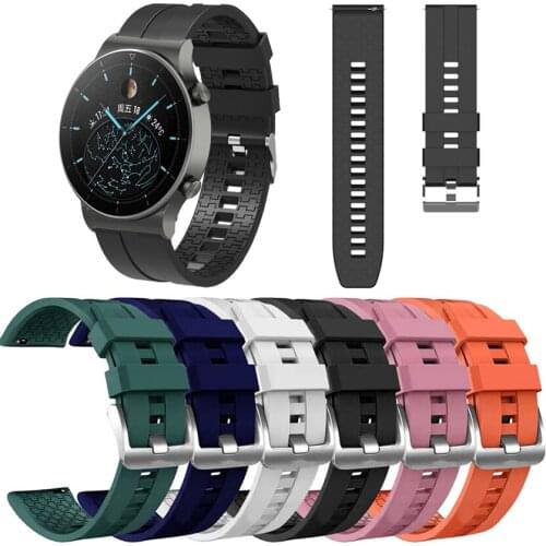 22mm Silicone Strap for Huawei Watch GT 2 Pro/GT2 46mm Bracelet Watch Band for Honor Magic 2/GS Pro Strap Wristband Correa