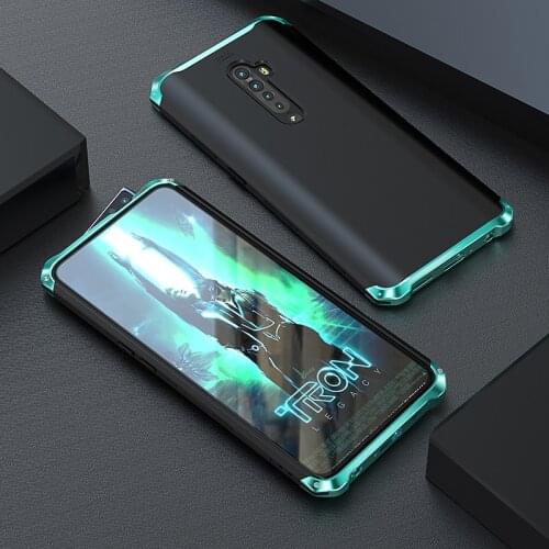 Luxury Shockproof Metal Case For Oppo Reno 4 3 Pro Thin Hard Aluminium & Hybrid Pc Case Back Cover Oppo Reno4 Reno3 Pro