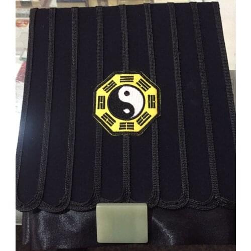 Dark blue monk hat bagua tai chi hats pure Yang towel Taoism wipes nine beam power cap taoist hat