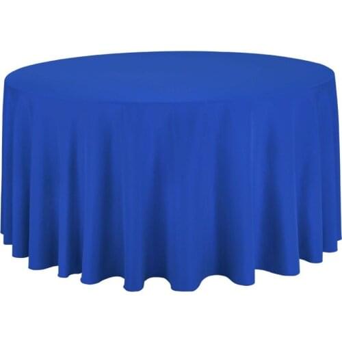 10Pcs Royal Blue Round 90" Polyester Tablecloth For Wedding Party Banquet Decoration Hotel Supplies Free Shipping