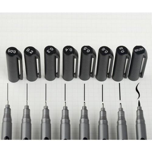 STA STA8050 hand-painted needle tube pen comic design hook line stroke pen student hand-painted pen office signature pen