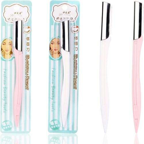 Eyebrow Trimmer Stainless Steel Eyebrow Razor Eye Brow Shaver For Makeup Cosmetic Kit Dermaplaning