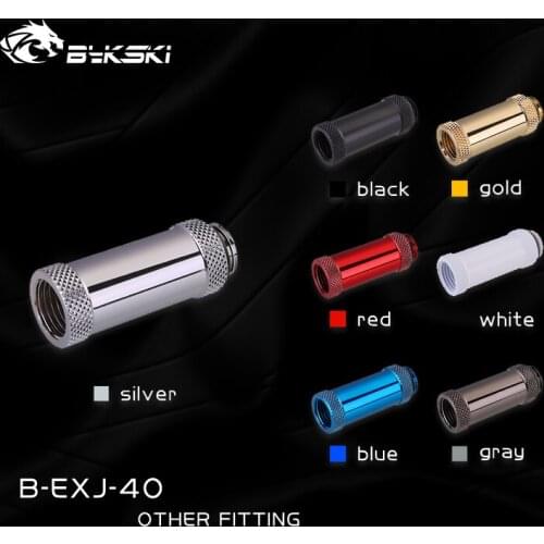 Bykski B-EXJ-40 Diamond Pattern G1/4 Thread Female Extenders 40MM PC Water Cooling Fittings Accessriees 7 Colors For Choice