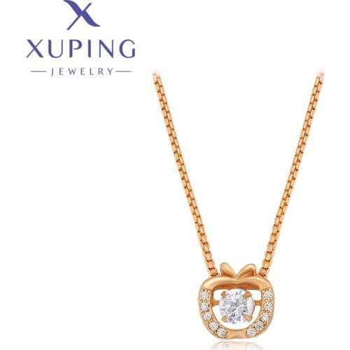 Xuping Jewelry Summer Sale Fashion White Crystal Pendant Necklace on Promotion A00553844