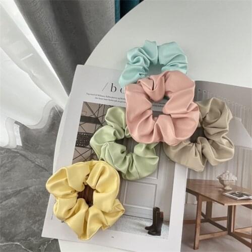 New Leather Colorful Temperament Hair Ties For Women Simple Versatile Hair Band Elastic Rubber Band Fashion Hair Accessories