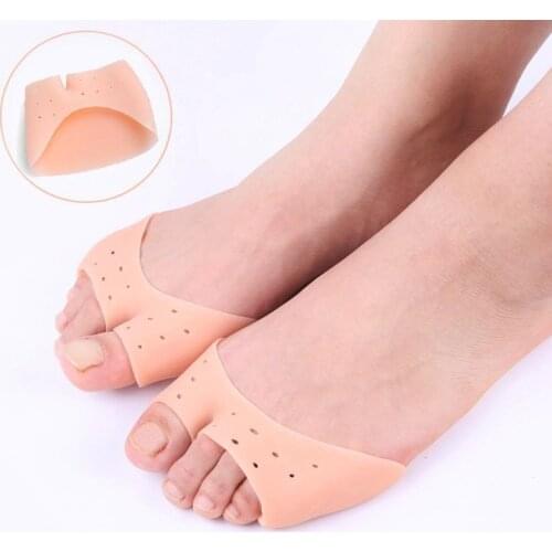1 Pair Silicone Toe Sleeve Foot Protection Ballet High Heels Hallux Valgus Gel Protective Protector Care Tool Massge Toe Pad