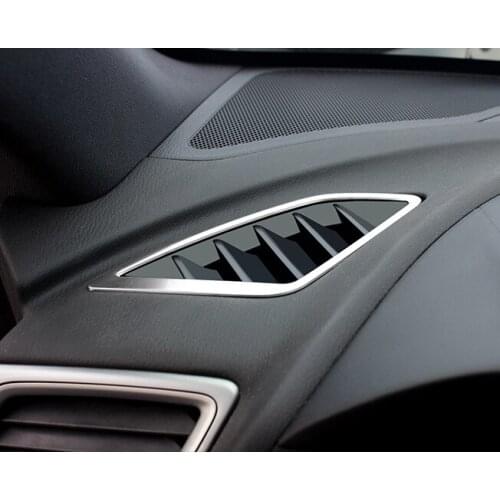 2pc For Mazda CX-4 Air outlet Stainless steel decorative frame