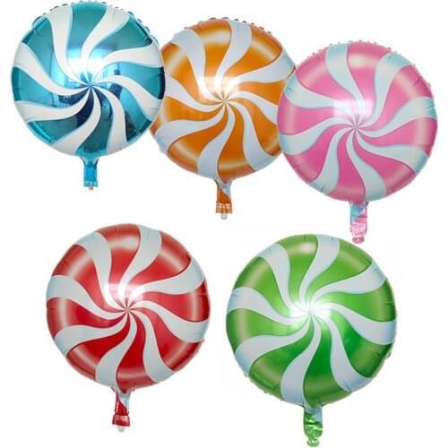 5pcs 18inch Colorful Candy Foil Balloons Lollipop Helium globos Baby Shower Birthday Wedding Party Supplies Decor Kids Toy
