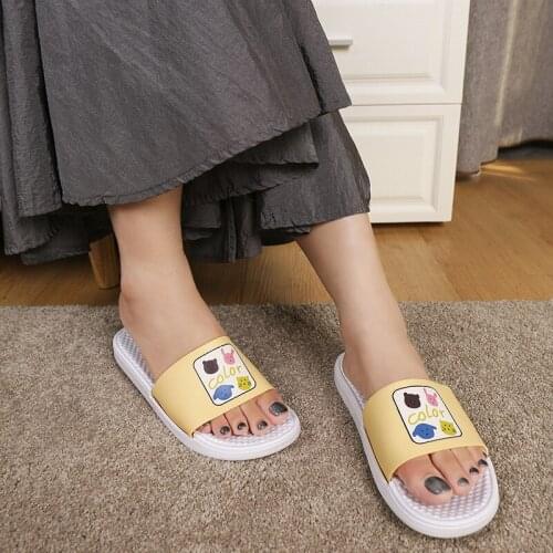 Bathroom Home Korean-Style Casual All-match Slippers Women Slippers Non-Slip Womens Shoes Slippers House Home Shoes