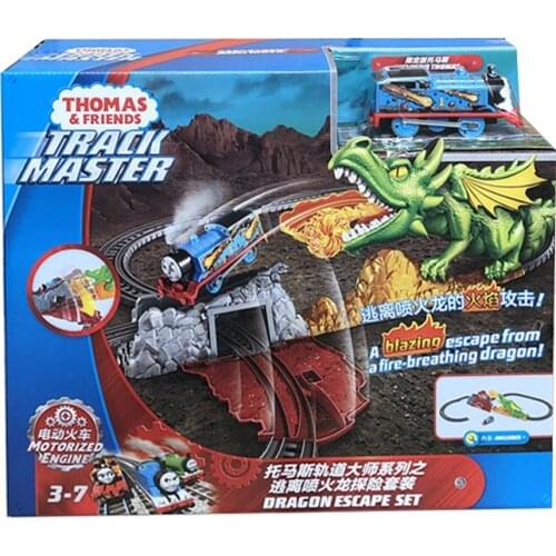 Thomas and Friends Track Master Electric Train Motorized Engine Toy Kids Gift Dragon Escape Set Building Blocks