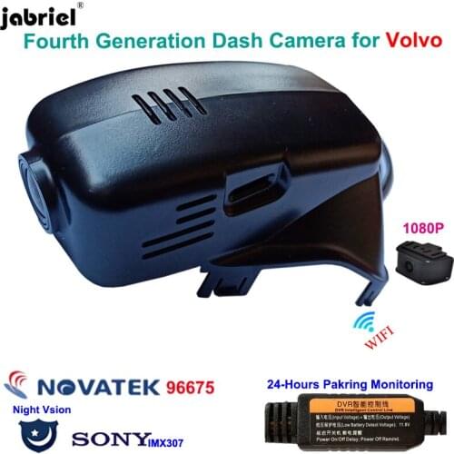 Full HD 1080P Wifi 24H dash cam car dvr recorder rear camera for Volvo S60 S80 2012 2015 V40 V60 V70 XC60 XC40 XC70 XC90 S40 S90