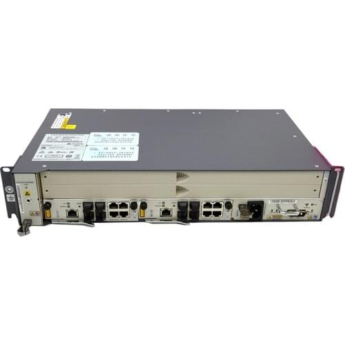 HW SmartAX MA5608T FTTH GPON OLT EPON MINI, Chassis with 2*MCUD1 10g main control and 1*MPWD AC+ DC POWER