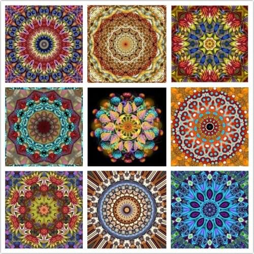 Kexinzu Full Square Drill 5D DIY Diamond Painting "Religion Mandala" Handmade Embroidery Cross Stitch Mosaic Decor kit Gift