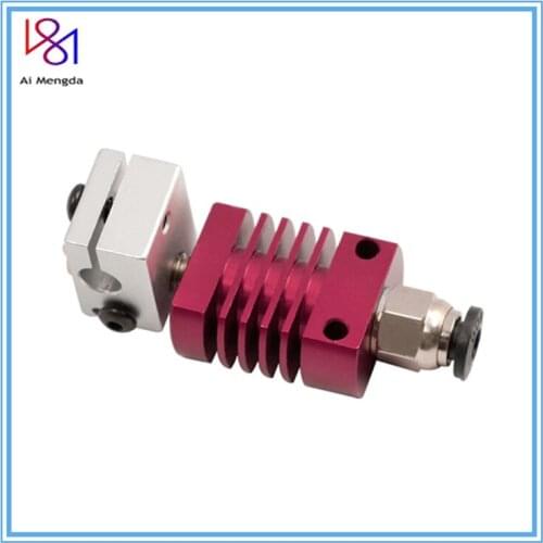 Red Hotend Bowden Extrusion Head Kit Assembled Extruder Kit 1.75mm Nozzle 0.4mm For CREALITY CR-8/CR-10 Ender-3 3D Printer part