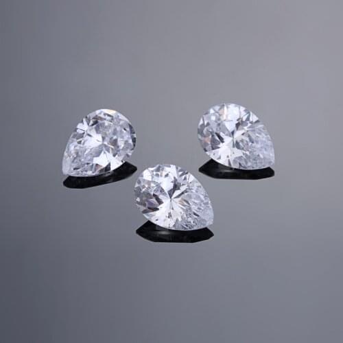 50Pcs Teardrop Shapes 3x5mm-10x14mm Crystal Clear Transparent Color Cubic Zirconia Stones Quality A CZ Zircon For Jewelry