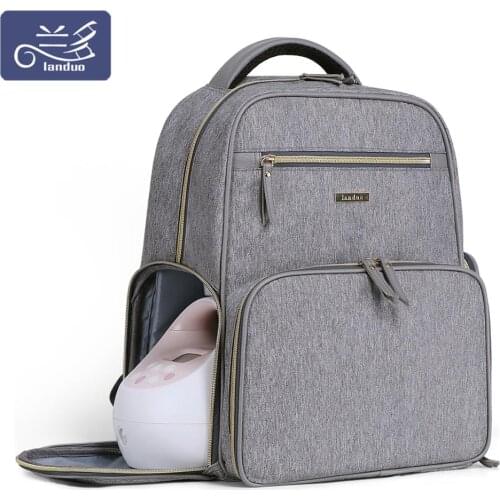 LANDUO Mommy Backpacks Baby Diaper Bags Mummy Large Capacity Travel bag Nappy Nursing Bags with stroller hooks MPB10