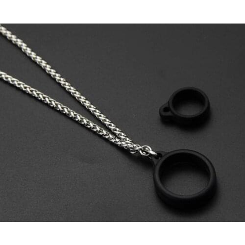 Factory Vape POD snake bone metal lanyard necklace with 2 rings vapeband For nfix novo zero relx yooz nord caliburn crown