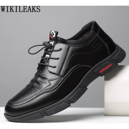 Brown Leather Casual Shoes Men Designer Slip on Shoes Men Luxury Sneakers Elevator Shoes for Men 2021 Zapatillas Hombre Scarpe