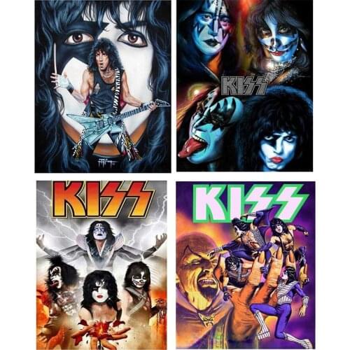 5D Full Drill Diamond Painting Cross Stitch Portrait Kiss Band Diy Diamond Embroidery Kit Needlework Mosaic Stickers Decoration