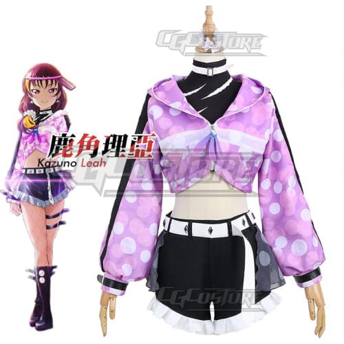 LoveLive! Sunshine!! Saint Snow Kazuno Leah Cosplay Costume Anime Purple Dresses Christmas Halloween Free shipping CG850LHY