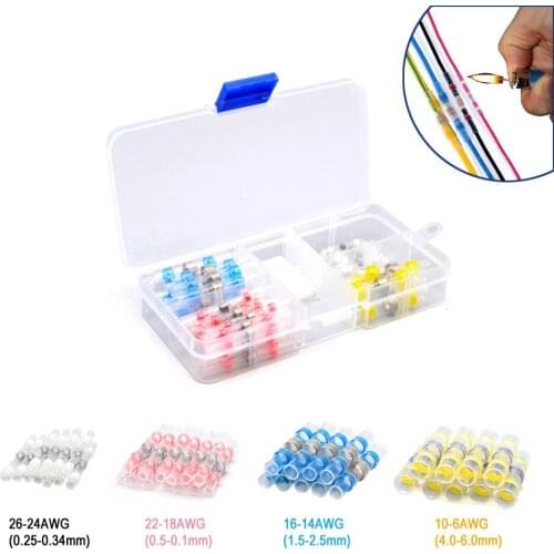 SST Series Heat Shrink Wire Connectors Solder Sleeves Waterproof Fast Butt Terminals Terminator Electrical Conector Electrician