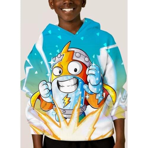New Children 3D Super Zings Hoodie Kids Cute Cartoon Sweatshirt Boy Girl Game Superzings Pullover Harajuku Autumn Winter Tops