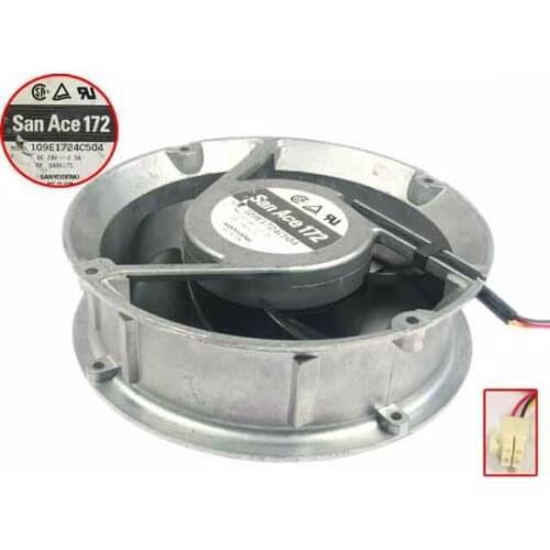 Sanyo Denki 109E1724C504 DC 24V 2.3A 172x172x51mm Server Cooling Fan